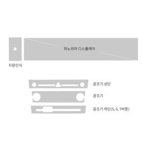 싼타페 MX5 네비게이션 액정필름 DIY 모음 쉴드 패드