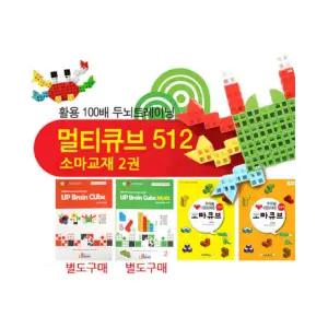 브레인숲 멀티큐브 512 + 소마교재 2권 유치원 어린이집 학원 교습 교구 단체 창의력