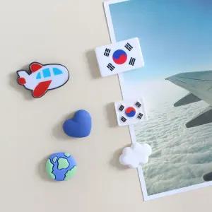 웰컴투코리아 6P set 냉장고자석 태극기 마그넷 작지만 강력한 귀여운 메모홀더 현관문자석