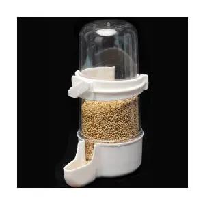 앵무새 급수기 240ml 화이트 물병 병아리 물통 외부 모이통