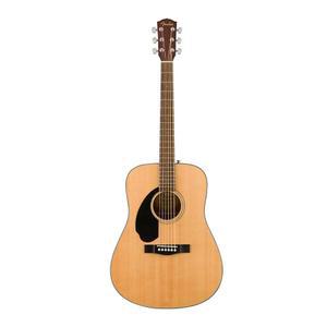 펜더 왼손잡이 어쿠스틱 기타, CD-60S, 2년 보증, 둥근 호두 핑거보드와 인동 브론즈 스트링이 포함된 드레드노트 클래식 디자인, 광택 내추럴 마감, 마호가니 건설