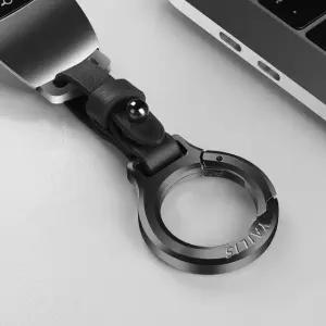 고급 가죽 차량용 키링 홀더 심플한 차키링 열쇠고리 (WFJY96Z)