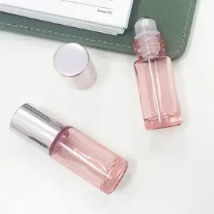 롤링 컬러 유리 롤온 공병 투명 로즈 5ml