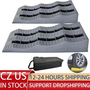 자동차 레벨링 램프 2피스 RV 휠 초크 3 단계 캠핑카 블록 트레일러 및 레벨러 경량 여행