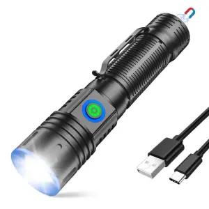LED 줌랜턴 LK-908 고광량 1200루멘 충전식 손전등 생활방수 보조배터리 기능