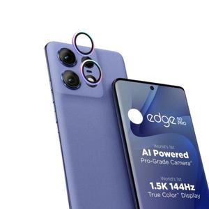 Motorola Edge 50 Pro 용 후면 카메라 보호 유리 Neo 커버 렌즈 금속 링