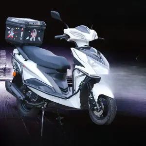배달 라이더 바이크 배달 오토바이 블랙 화이트 소형 스쿠터 출퇴근용