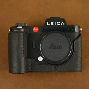 SL2-S 수제 오리지널 가죽 카메라 케이스, Leica 가방용 하프 바디, 하단 커버 핸들, 빈티지