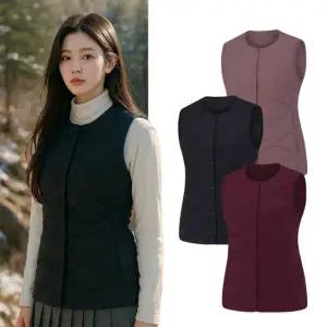 콜핑 여성 겨울 웰론 퀄팅 보온 경량 등산 패딩 조끼