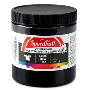Speedball 패브릭 스크린 프린팅 잉크 226.8g8온스 티셔츠 실크스크린 인쇄용 블랙