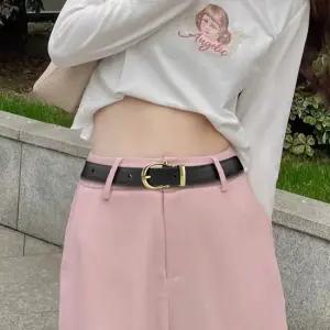 여성 슬림 가죽벨트 블랙 패션벨트여성벨트 여성벨트소가죽 허리띠 여성벨트 패션벨트