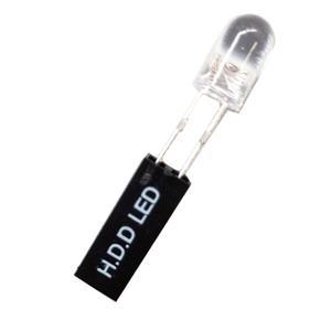 2pcs 하드 디스크 표시기 HDD LED 라이트 레드 투명 섀시 전용