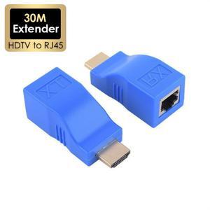 HDMI 호환 익스텐더 1080P RJ45 포트 LAN 네트워크 HD 확장 30m CAT5e/6 UTP 이더넷 케이블(HDTV 모니터용)