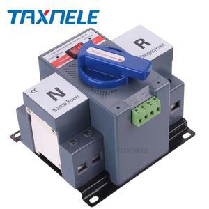 샤인무역 마이크로 회로 차단기 이중 전원 자동 전환 스위치 ATS 2P 4P 63A 230V 380V