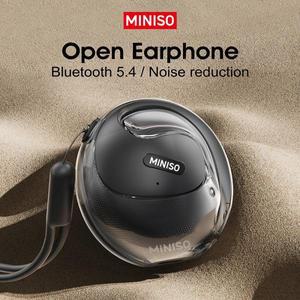 MINISO X15 PRO OWS 블루투스 헤드셋 5.4 블루투스 이어폰버튼 제어 소음 차단 마이크가 있는 이어훅 헤드