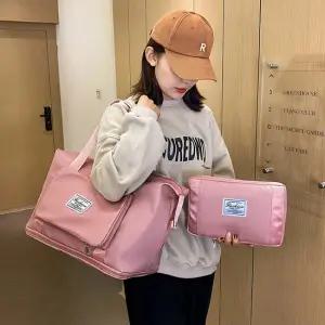 도스 여행용 대용량 폴딩 보스턴백 접이식 캐리어 보조가방 2개