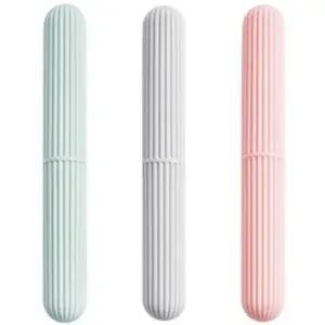 파스텔 무지 미니 칫솔케이스 여행용 휴대용 보관통
