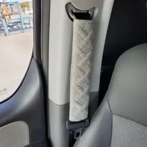 벨벳 커버 차량 좌석용 그레이 색상 편안한 보호용 안전벨트소품 안전벨트쿠션커버