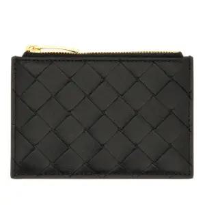 WOVEN LEATHER 지퍼 카드 지갑 806032 VCPP38425
