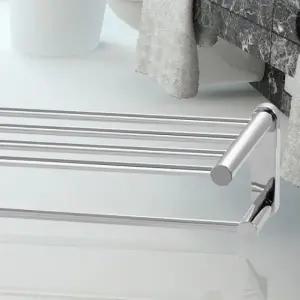 HLBATH 스텐레스 수건걸이 2단 욕실수건 선반 IBA3030_23344567