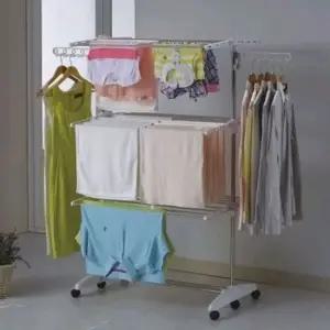 베란다행거 빨래 수건 6단 고급형 건조대 속옷 옷 행거 스테인레스건조대 베란다행거