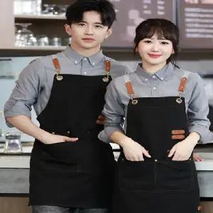 [ABC0262] 캔버스앞치마 공방앞치마 카페앞치마 미술앞치마 당일(로고인쇄가능)