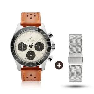 AV86 스코브 안데르센 시계 가죽 1960 WB 화이트 블랙