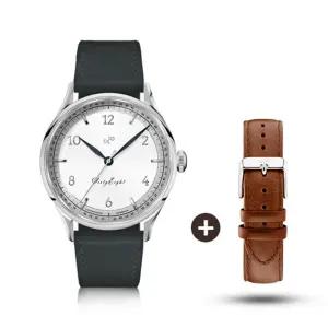 AV86 스코브 안데르센 시계 가죽 1968 QWH 화이트