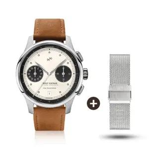 AV86 스코브 안데르센 시계 가죽 1934 WB 화이트 블랙