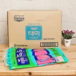 BOX 태화 고무장갑L 꽃밴_핑크_100켤레 주방장
