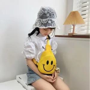간식 구디백 초등 핸드폰 용돈 가방 스마일 슬링백 키즈 힙색 어린이날 어린이집 유치원 AA0070