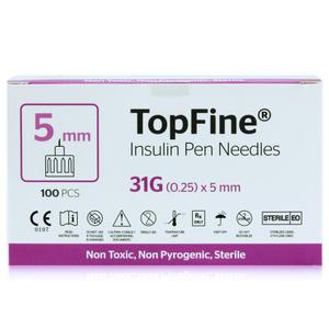 탑파인 인슐린 주사침 일회용 주사바늘 펜니들 주사기 31G 5mm 1박스[100개입]