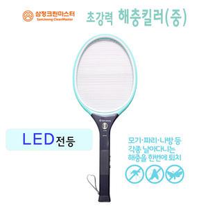 삼정/해충킬러(중) LED 초강력 곤충킬러 파리채 모기채 전기모기채 전기파리채