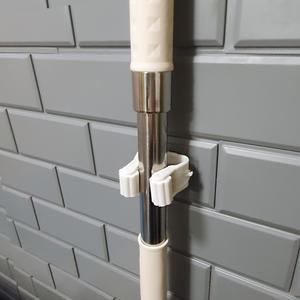 밀대걸이(3개) 접착식 홀더 변기솔 화장실 욕실 청소도구 보관 청소솔 봉 밀대 빗자루 마대 걸레