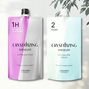 시세이도 매직약 400g 크리스탈라이징 스트레이트 볼륨 곱슬 셀프 매직 남자 다운펌 미용실