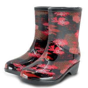 투명방한여반장 펭귄장화 여자장화 털장화