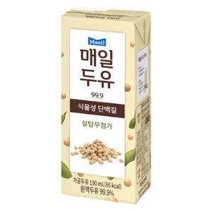 매일 두유 99.9퍼센트 190ml x 24팩 음료수