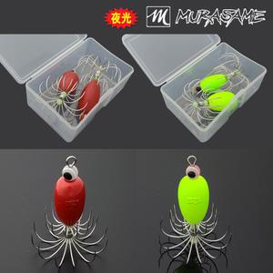 무라사메 더블훅 애자(2개입)/야광봉돌/야광애자/레드에자/쭈꾸미바늘/문어바늘