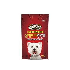 푸르미 몬스터굿라이프 강아지영양죽 삼계오리 면역력 120g, 12개입
