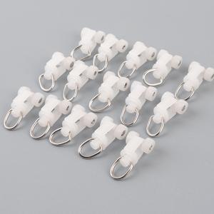 15p 커튼흰색고리 커텐부자재 레일롤러핀 병실커튼링 탈의실커텐부속