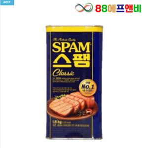 [박스판매] CJ 씨제이 백설 스팸 클래식 1.81kg 업소용 대용량 캔 햄 1.8kg x 6개