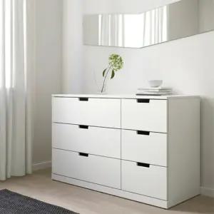 이케아 NORDLI 노르들리 6칸서랍장 화이트 120x76cm