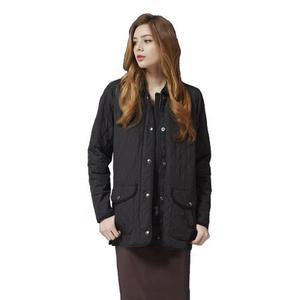 [유에스폴로][U.S. POLO ASSN.] 여성 카코트 퀼팅 재킷_블랙