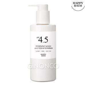 (사은품증정) 해피바스 pH 4.5 약산성 로즈 젤 여성청결제 250g x1 순한 저자극