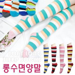 [NS홈쇼핑]국산 라인 롱 수면양말 3켤레 수면 임산부 보온 양말[34888734]