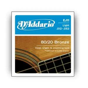 다다리오 EJ11 80/20 브론즈 통기타줄 (012-053)
