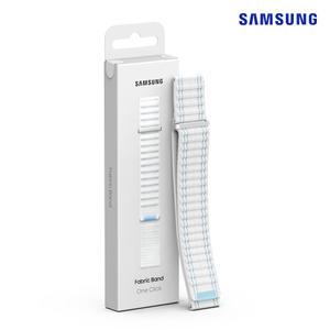 삼성 정품 갤럭시 워치7 (워치4/5/6 호환) 패브릭 밴드 스트랩 (와이드, XS) 블루화이트 / ET-SVL29SLEG