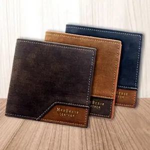 남성용 클래식 수납 심플한 반지갑 넉넉한 빈티지-WFH3UOP