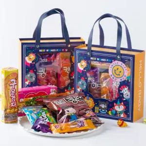 더하모니 단체간식 과자세트 파티파티 과자 선물 세트 블루 구디백