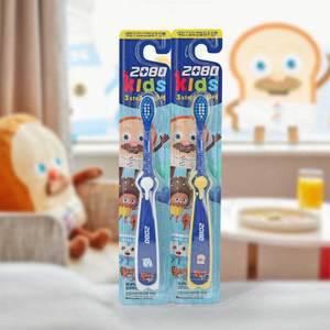 II 애경 2080 키즈 3스텝 브레드 이발소 (남) 1입 칫솔 (테두리색 임의발송)